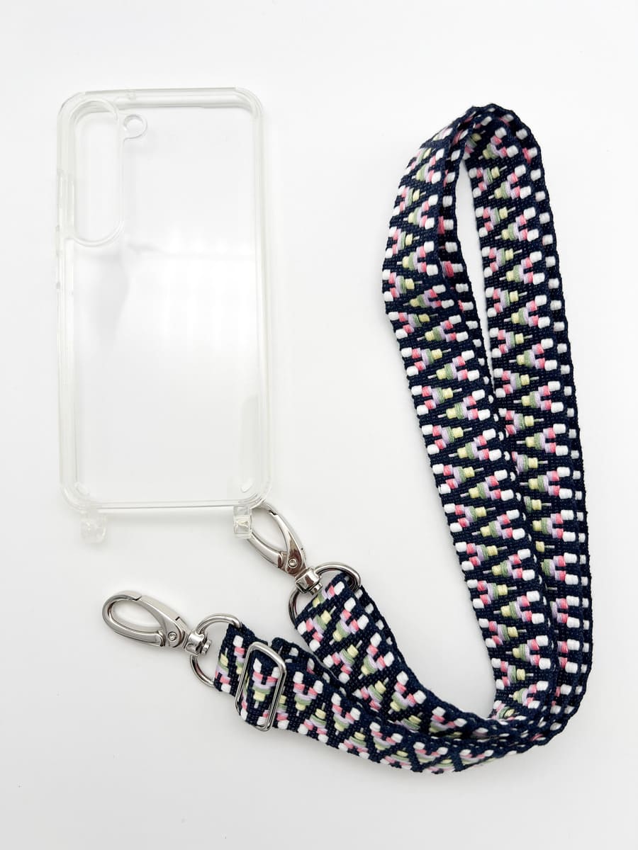 Set Handykette STRIPES OLIV mit Hülle AIR für Samsung