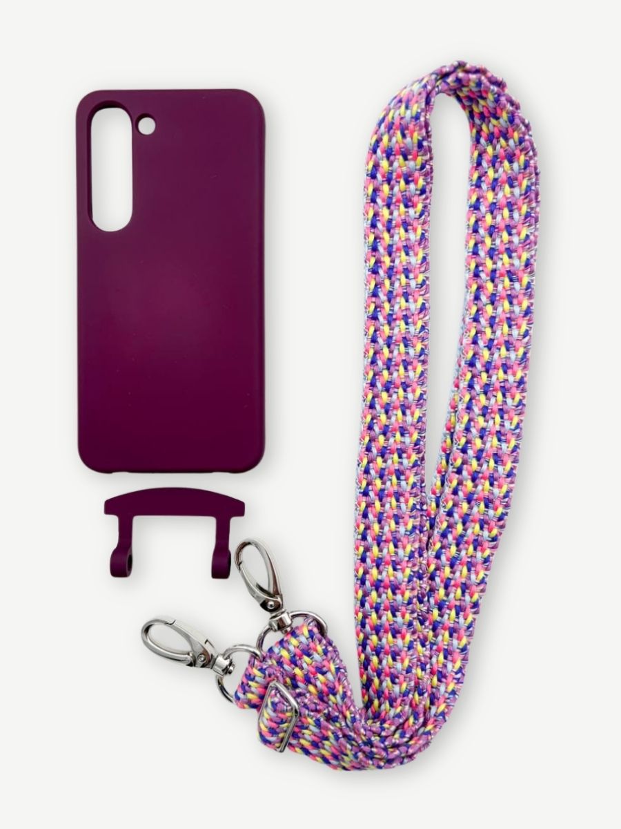Set Handykette VALENCIA PINK mit Hülle BERRY für Samsung