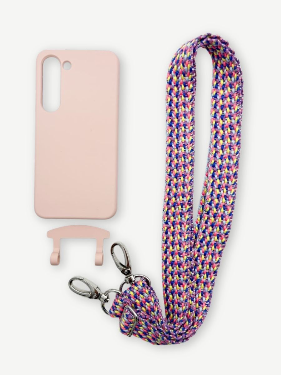 Set Handykette VALENCIA PINK mit Hülle CANDY für Samsung