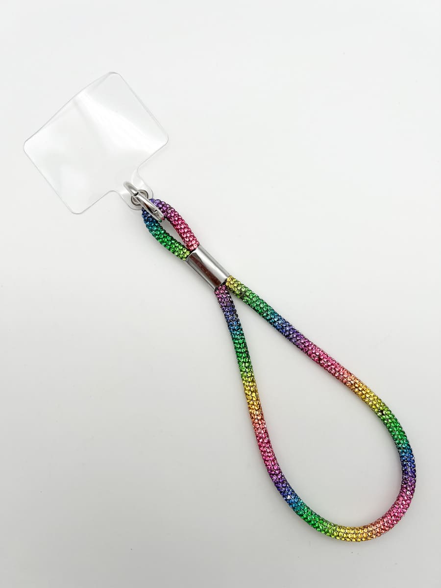 Handyanhänger TWISTED CRYSTAL RAINBOW