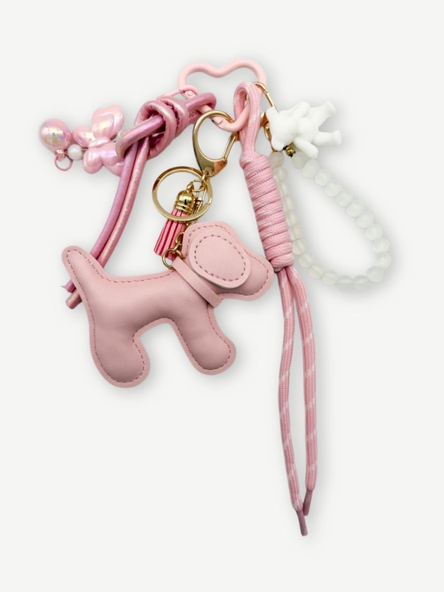 Taschenanhänger DOG rose