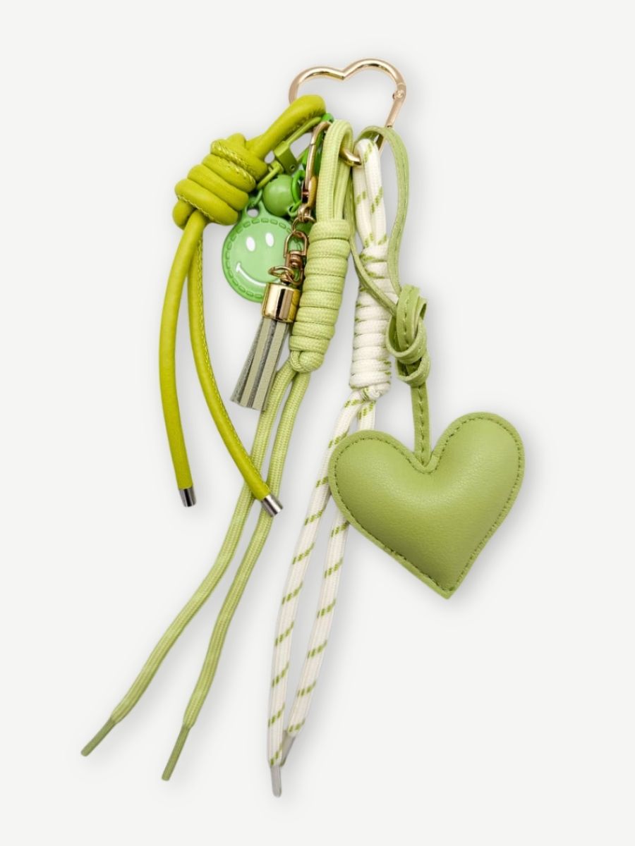 Taschenanhänger HEART GREEN