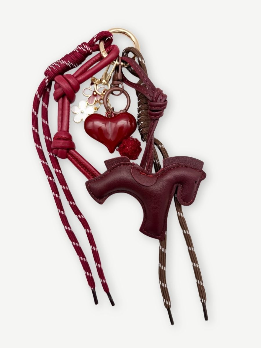 Taschenanhänger PONY BURGUNDY