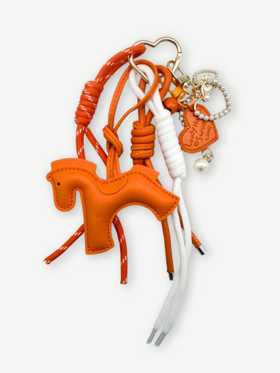 Taschenanhänger PONY orange