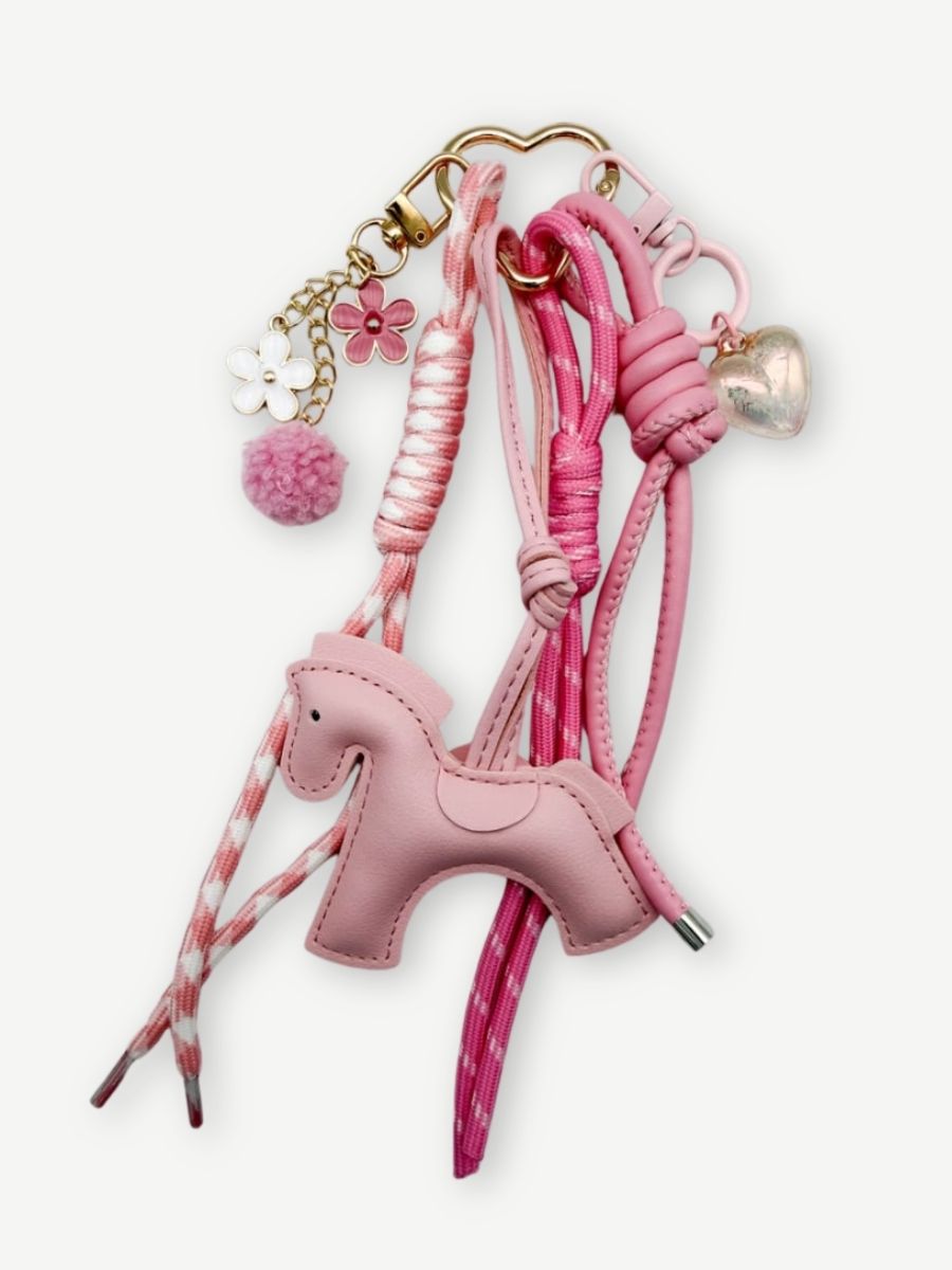 Taschenanhänger PONY rose
