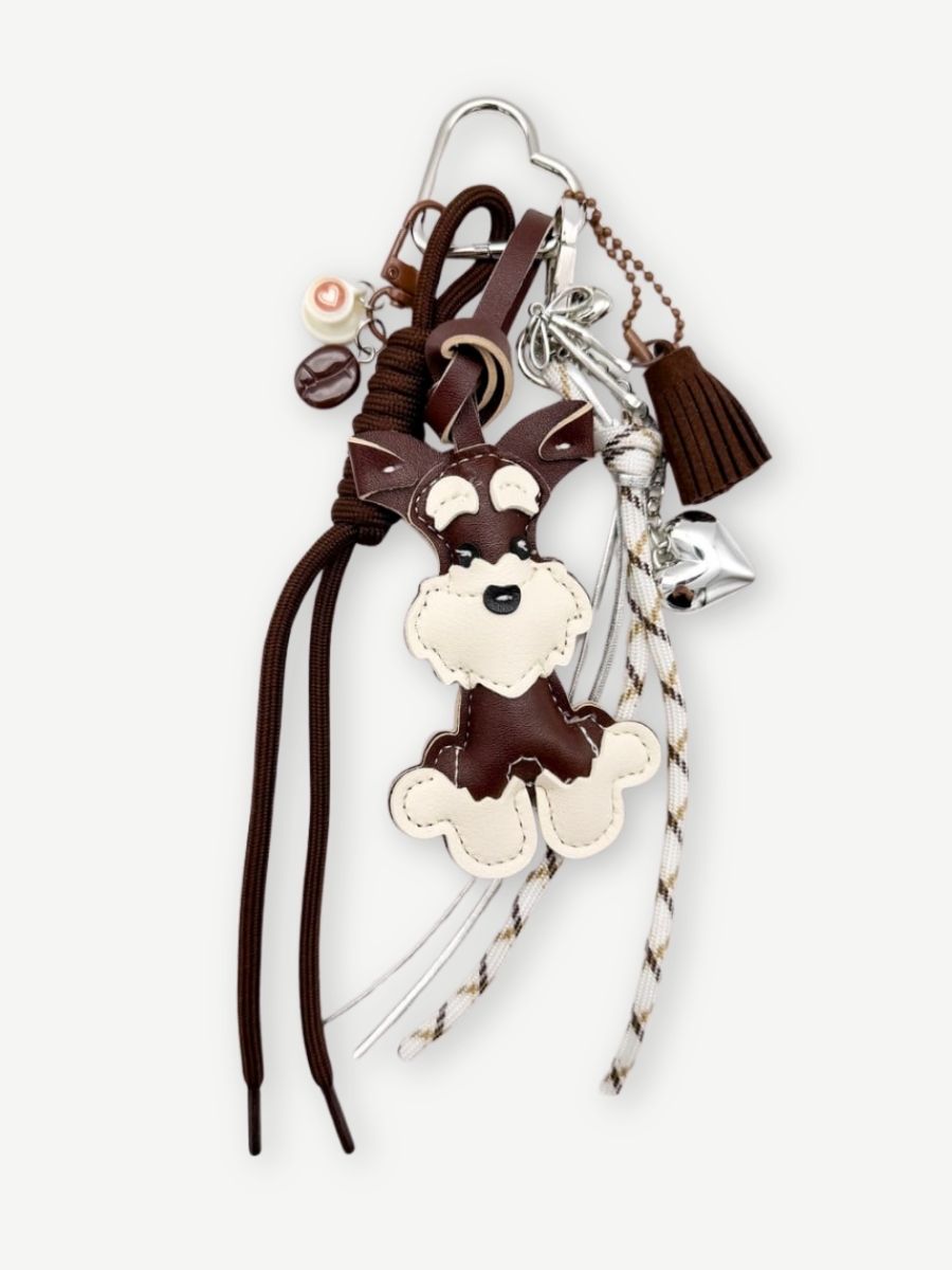 Taschenanhänger SCHNAUZER braun