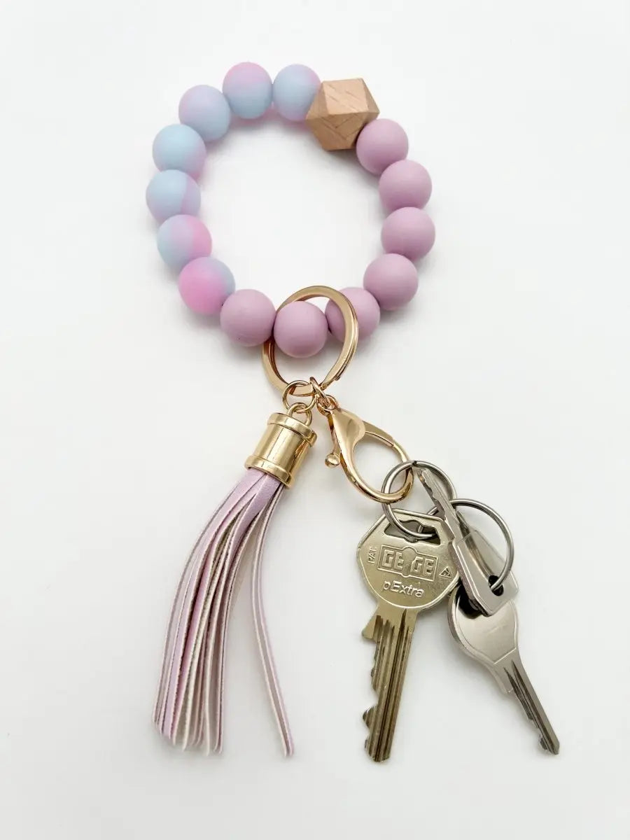 Schlüsselanhänger Handgelenk lila