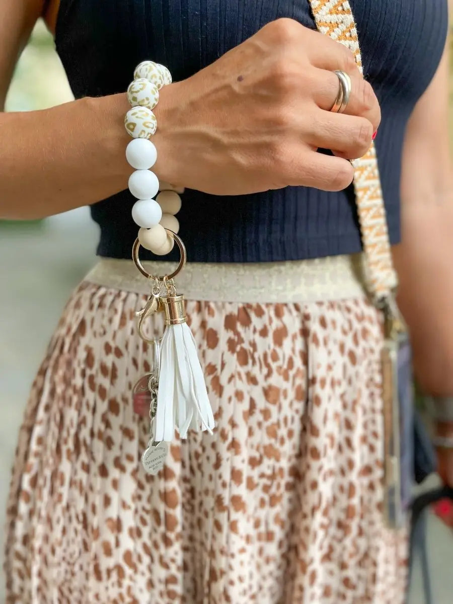 Schlüsselanhänger Handgelenk lila