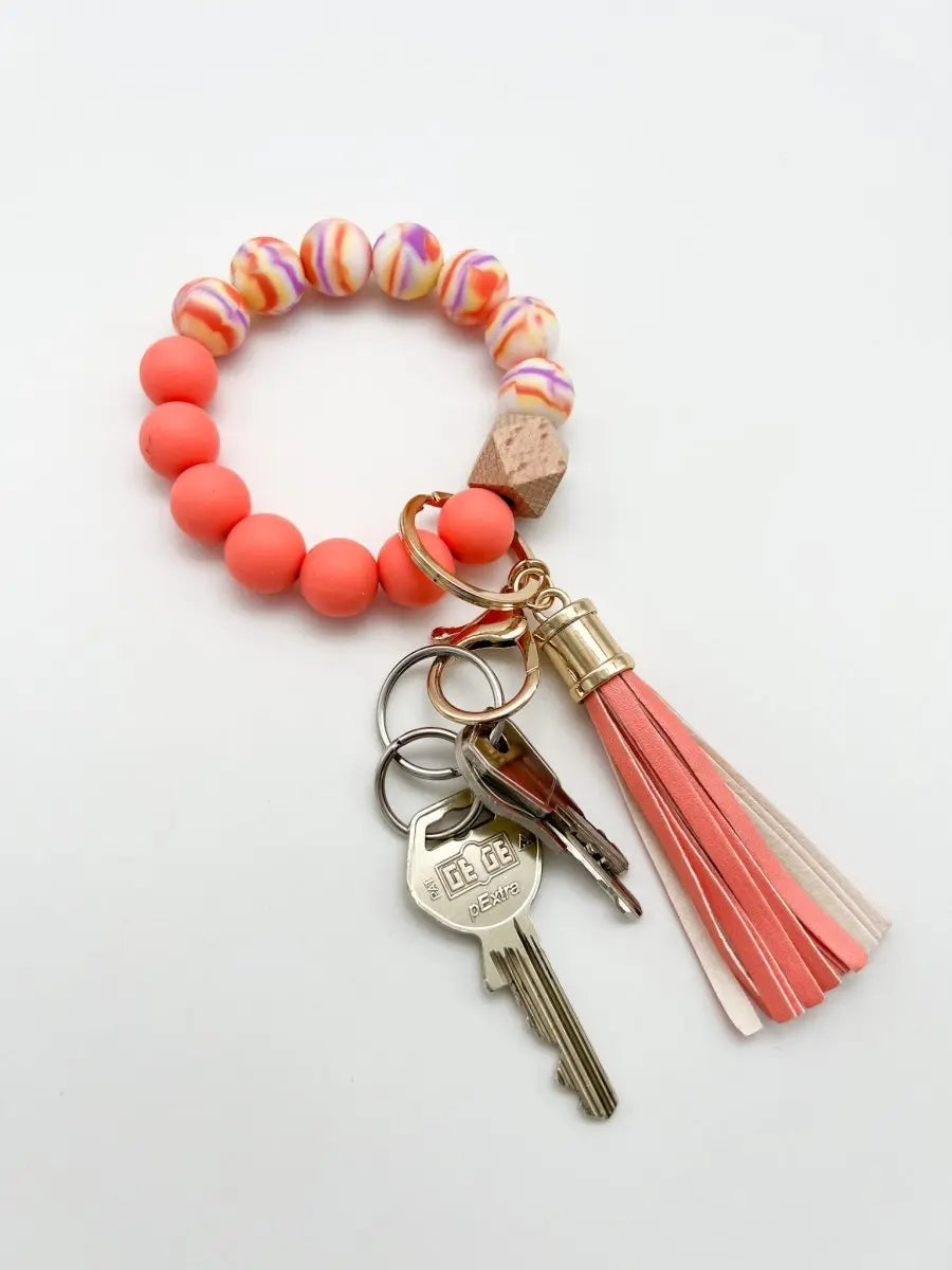 Schlüsselanhänger Handgelenk koralle