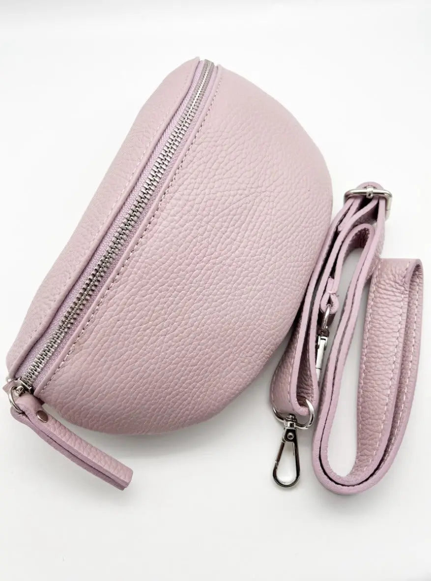 Crossbody Bag flieder aus Leder