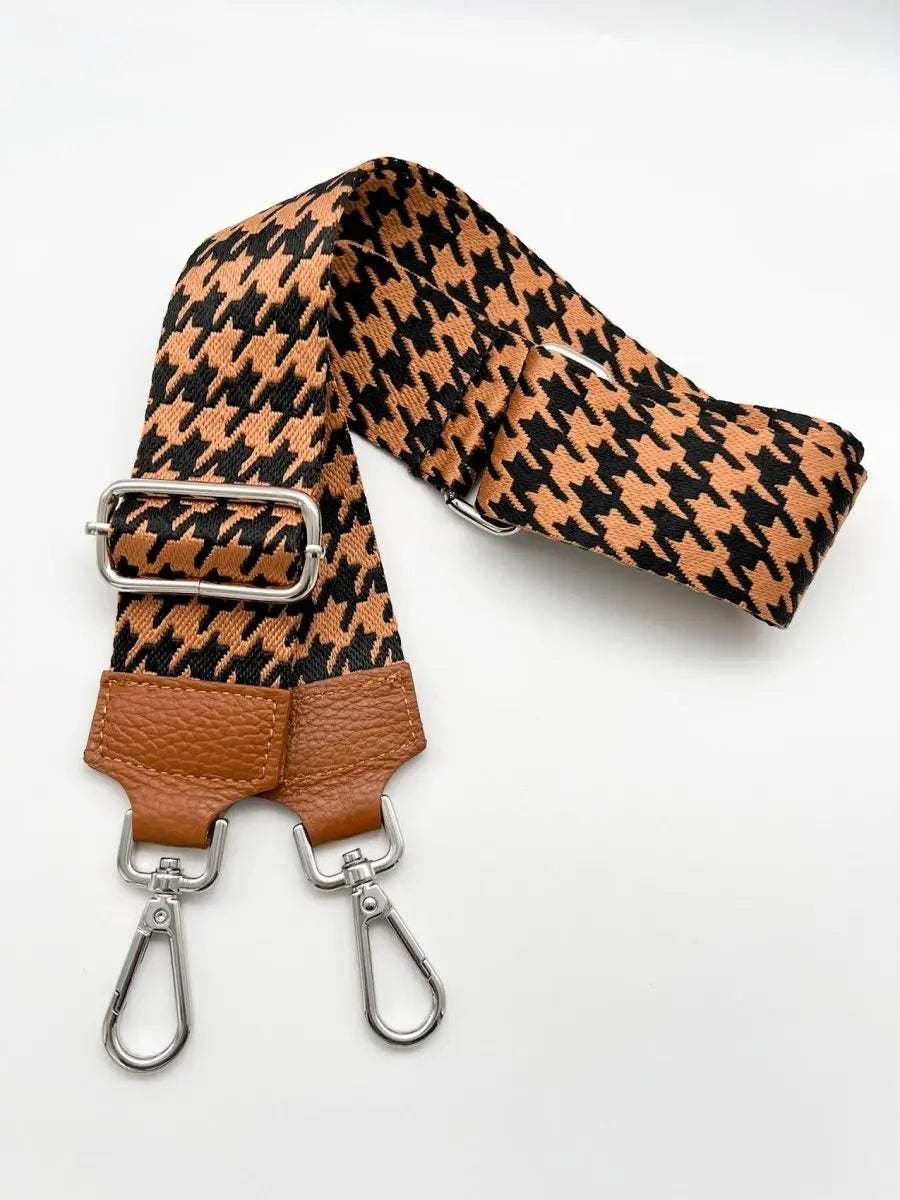 Gurt schwarz braun kartiert
