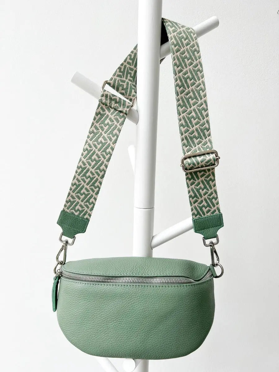 Crossbody bag mit Gurt mint zacken