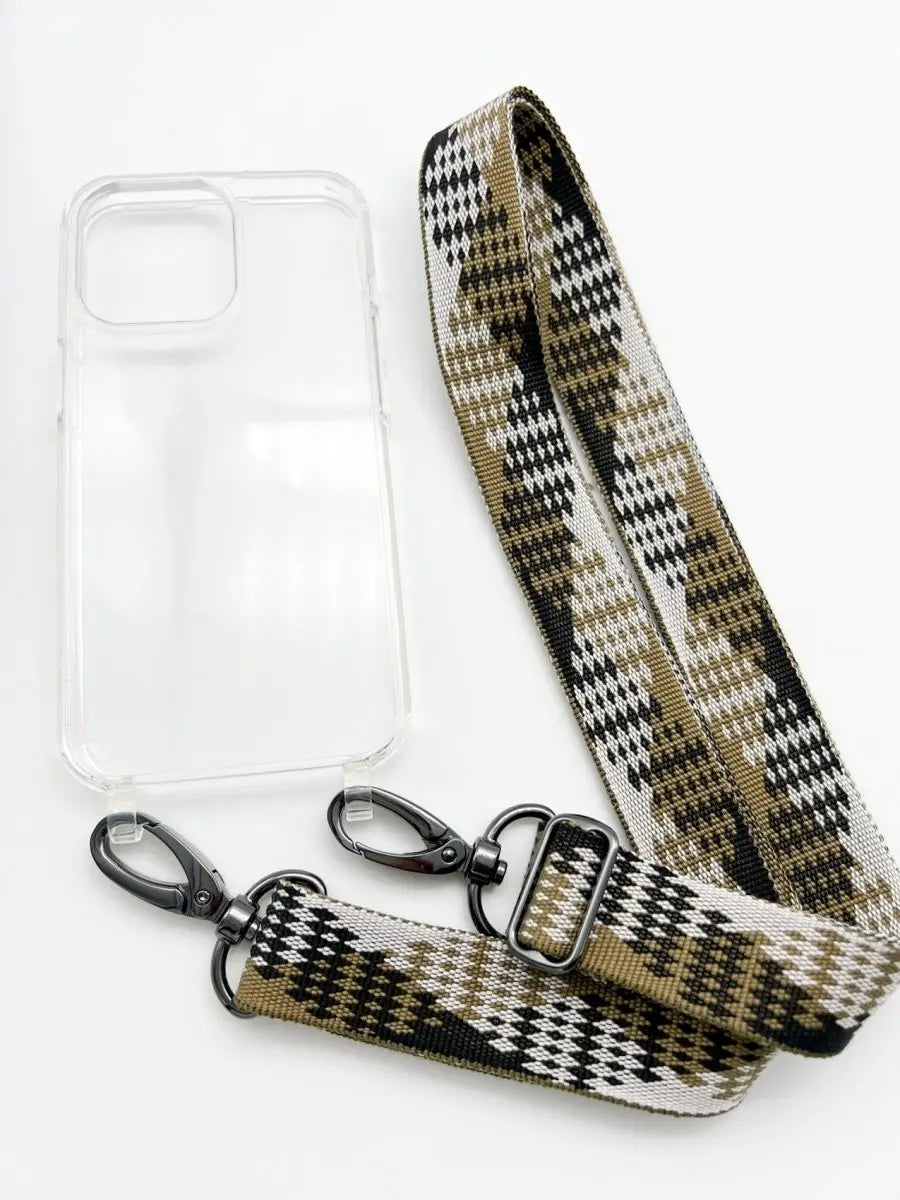 Handykette oliv grau