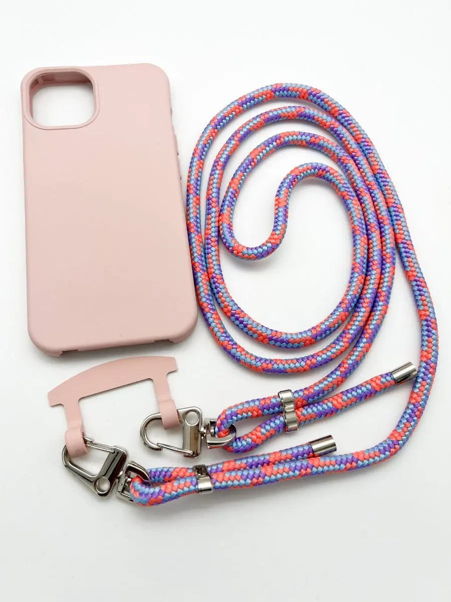 Handykette lila rosa