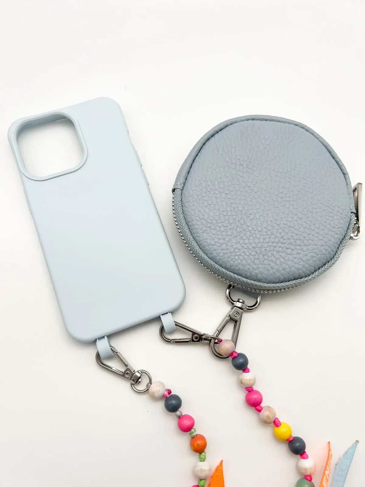 Mini Bag rund anhänger hellblau