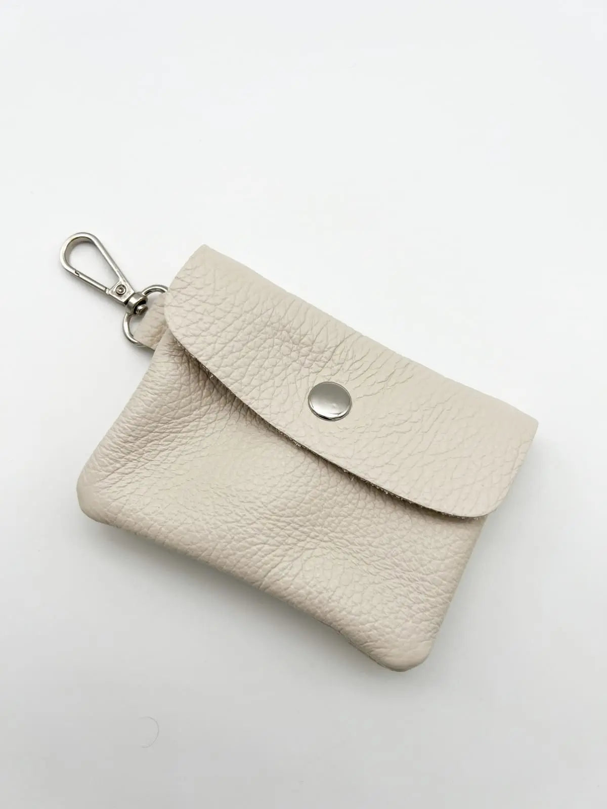 Mini bag eckig aus leder creme