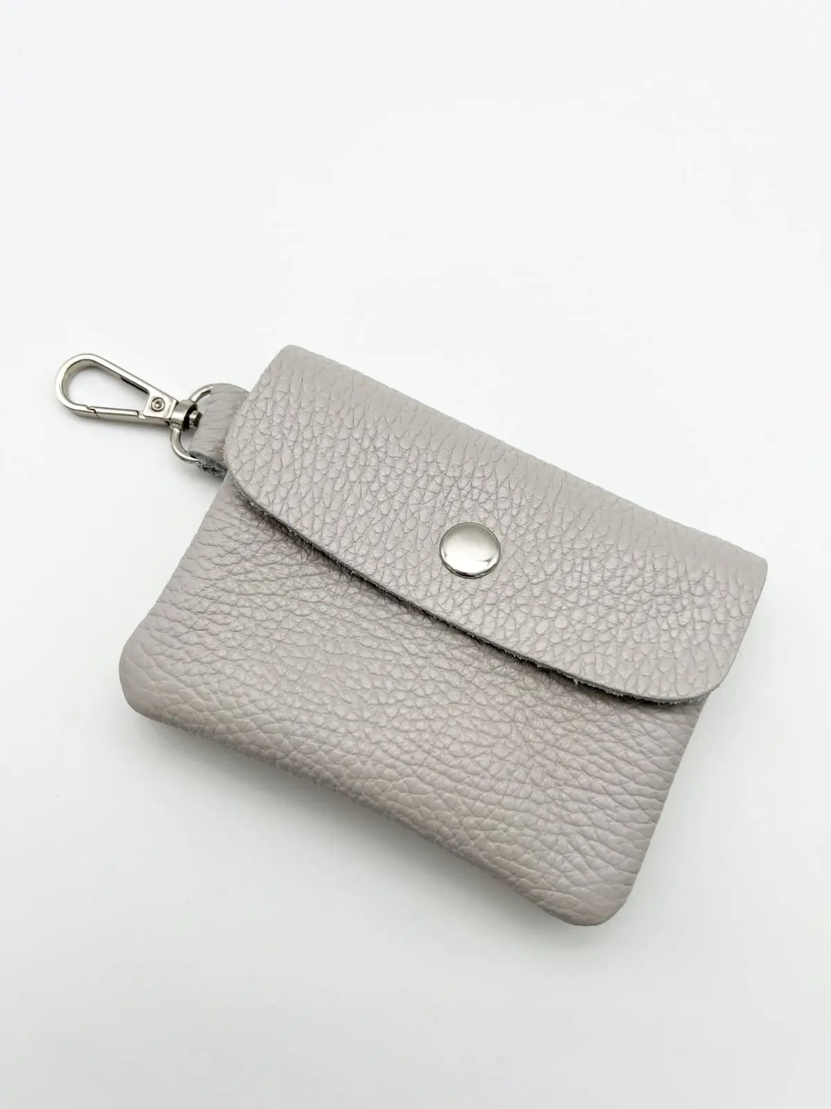 Mini bag eckig aus leder grau