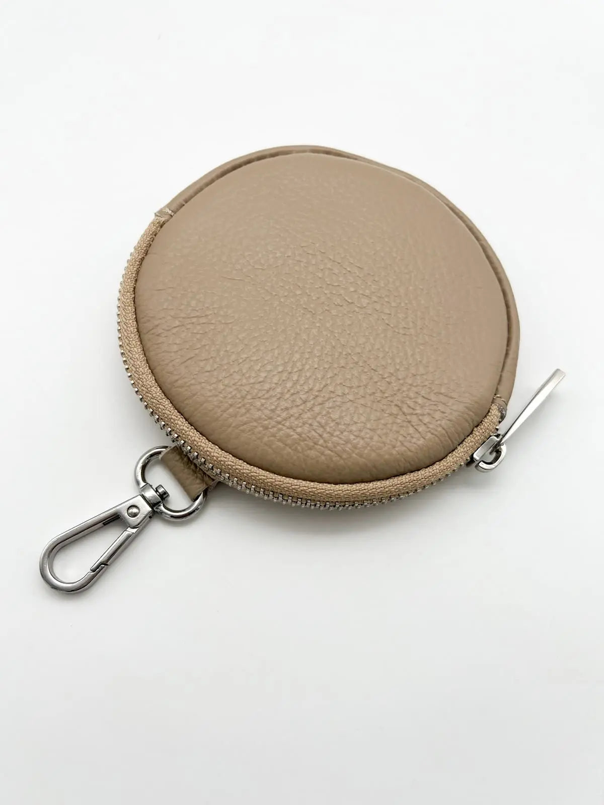 Mini Bag rund anhänger beige
