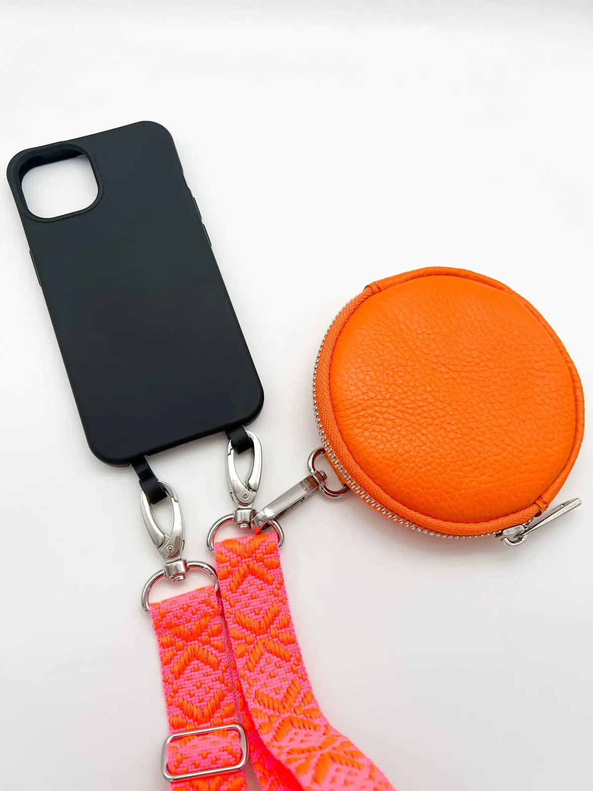 Mini Bag rund anhänger orange