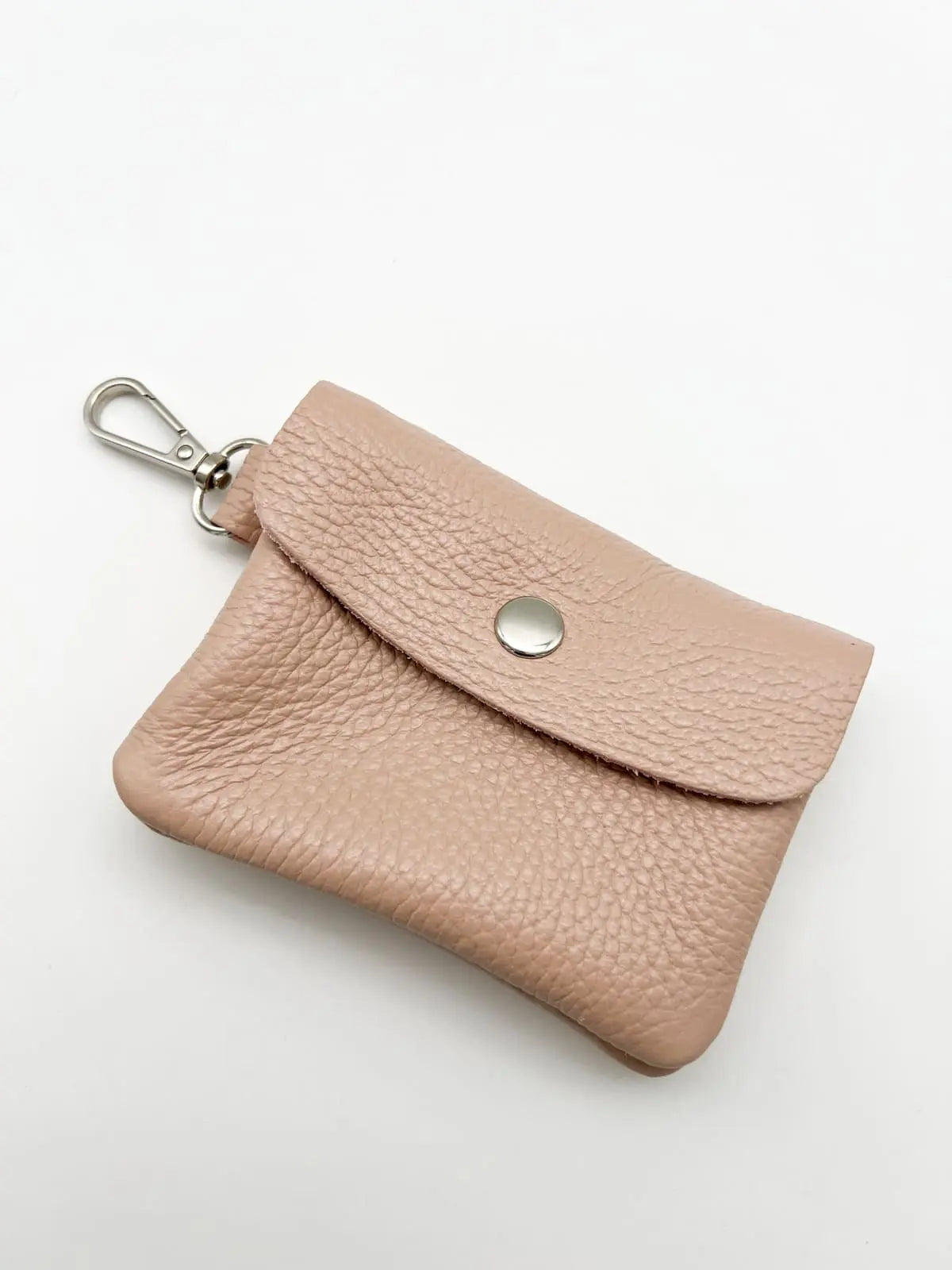 Mini bag eckig aus leder puder