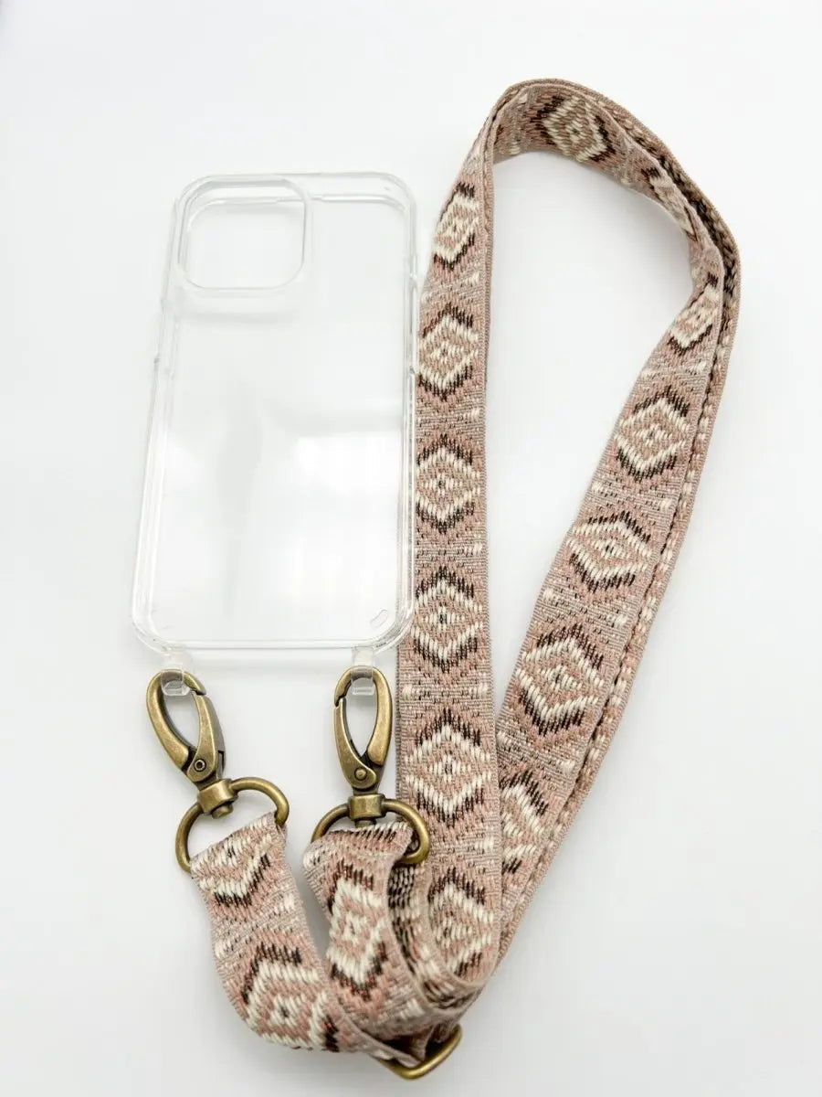 Set Handykette MAYA NUDE mit Hülle AIR transparent