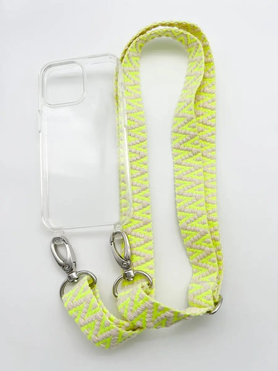 Set Handykette STRIPES NEON mit Hülle AIR für iPhone