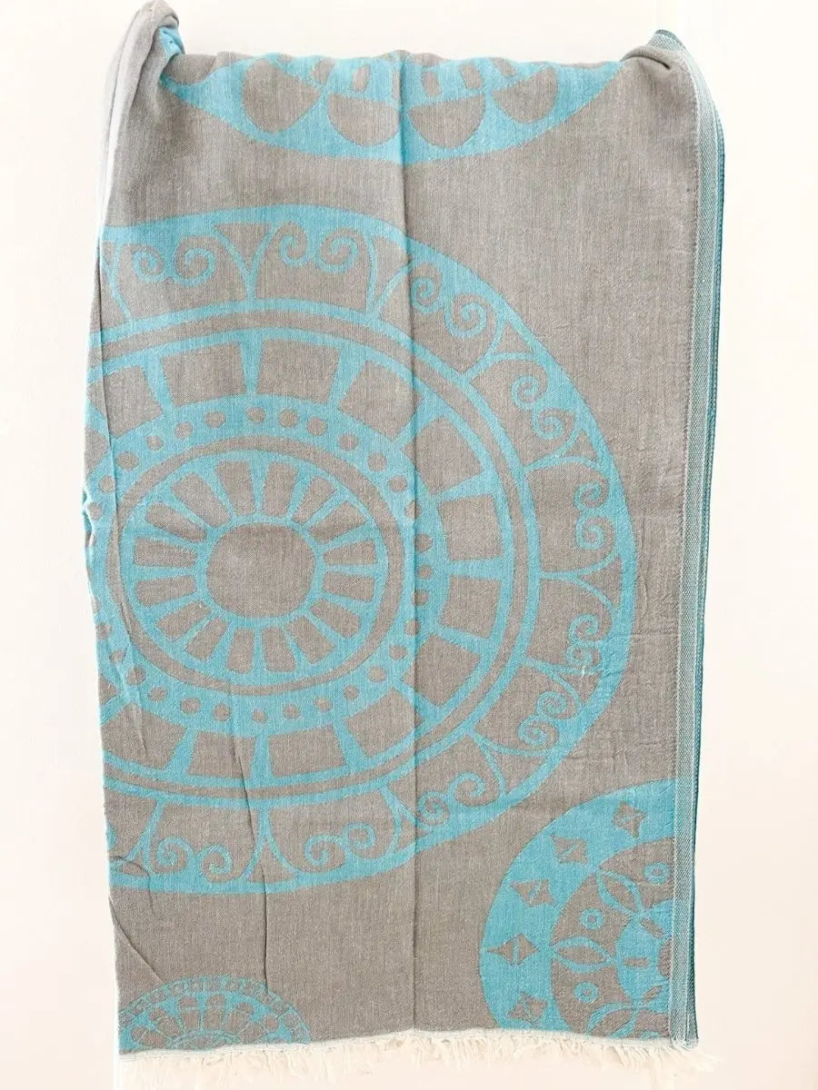 Strandtuch badetuch aegina türkis aelia anna