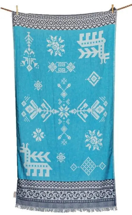 Strandtuch kentima turquoise blau badetuch