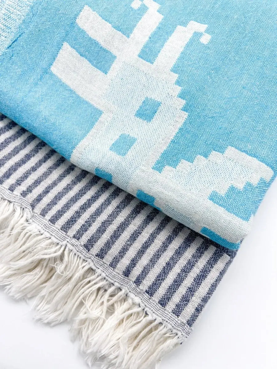 Strandtuch kentima turquoise blau badetuch