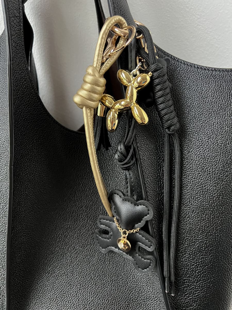 Taschenanhänger TEDDY BLACK GOLD