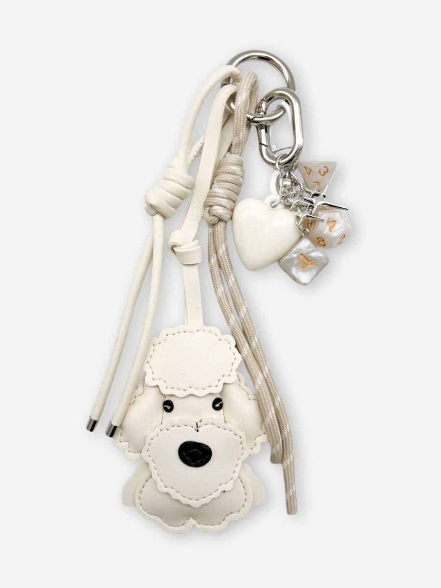 Taschenanhänger SCHNAUZER cream