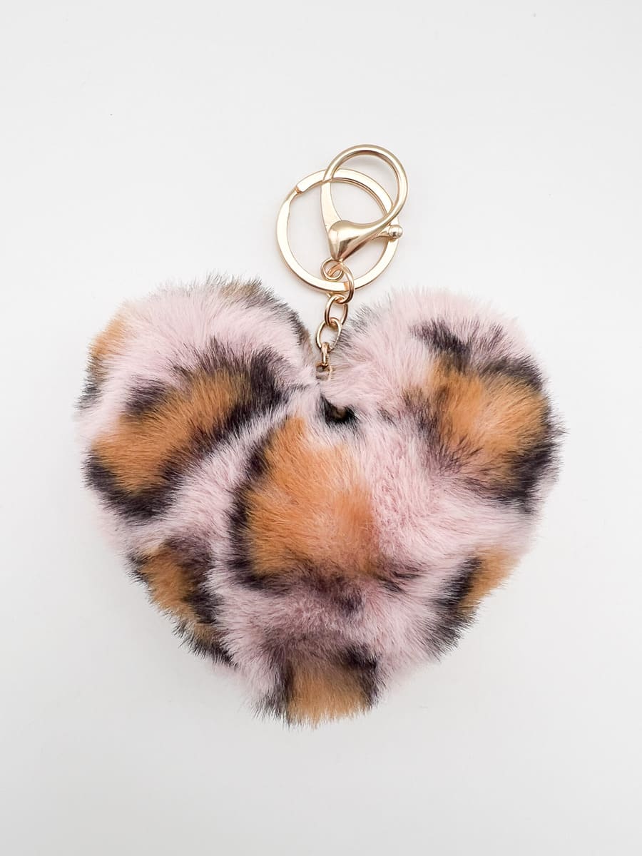 Anhänger SOFT HEART rosa braun