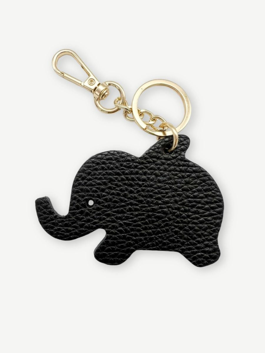 Anhänger LEATHER ELEPHANT BLACK