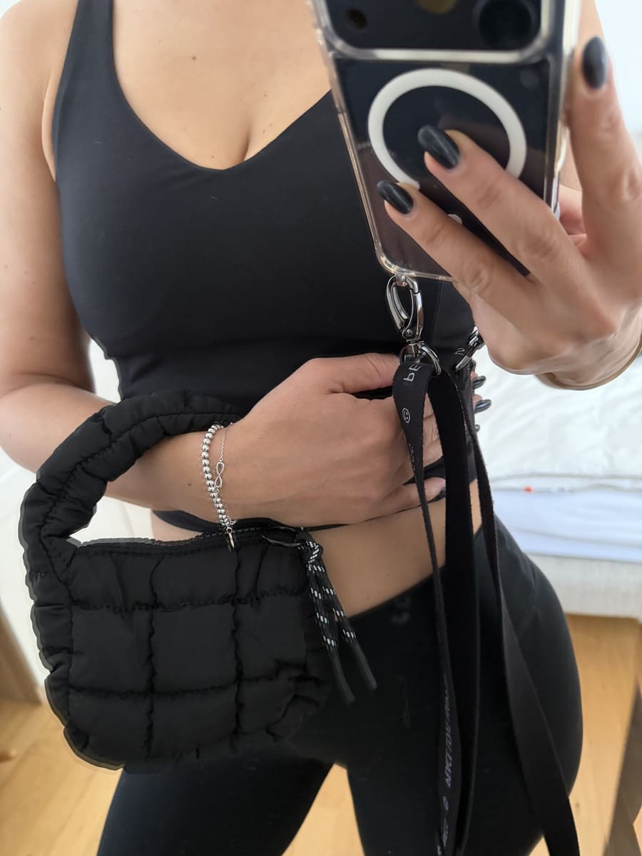 Micro Puffy Bag CLOUDY black