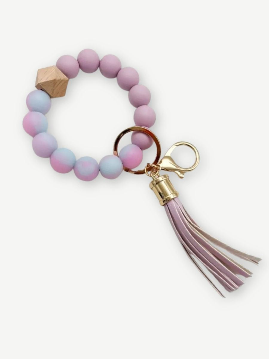 Schlüsselanhänger Handgelenk lila