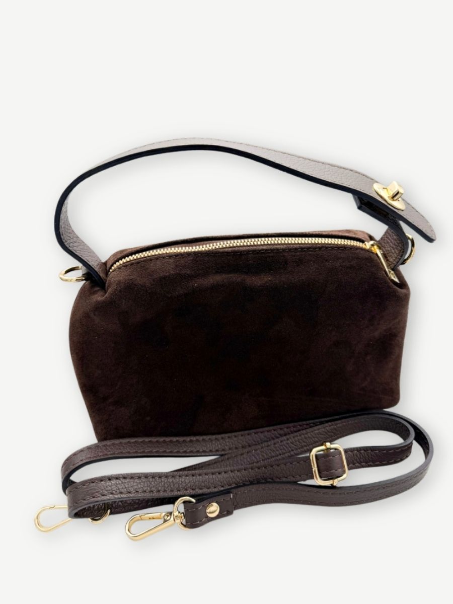 Handtasche BOSTON BROWN Wildleder