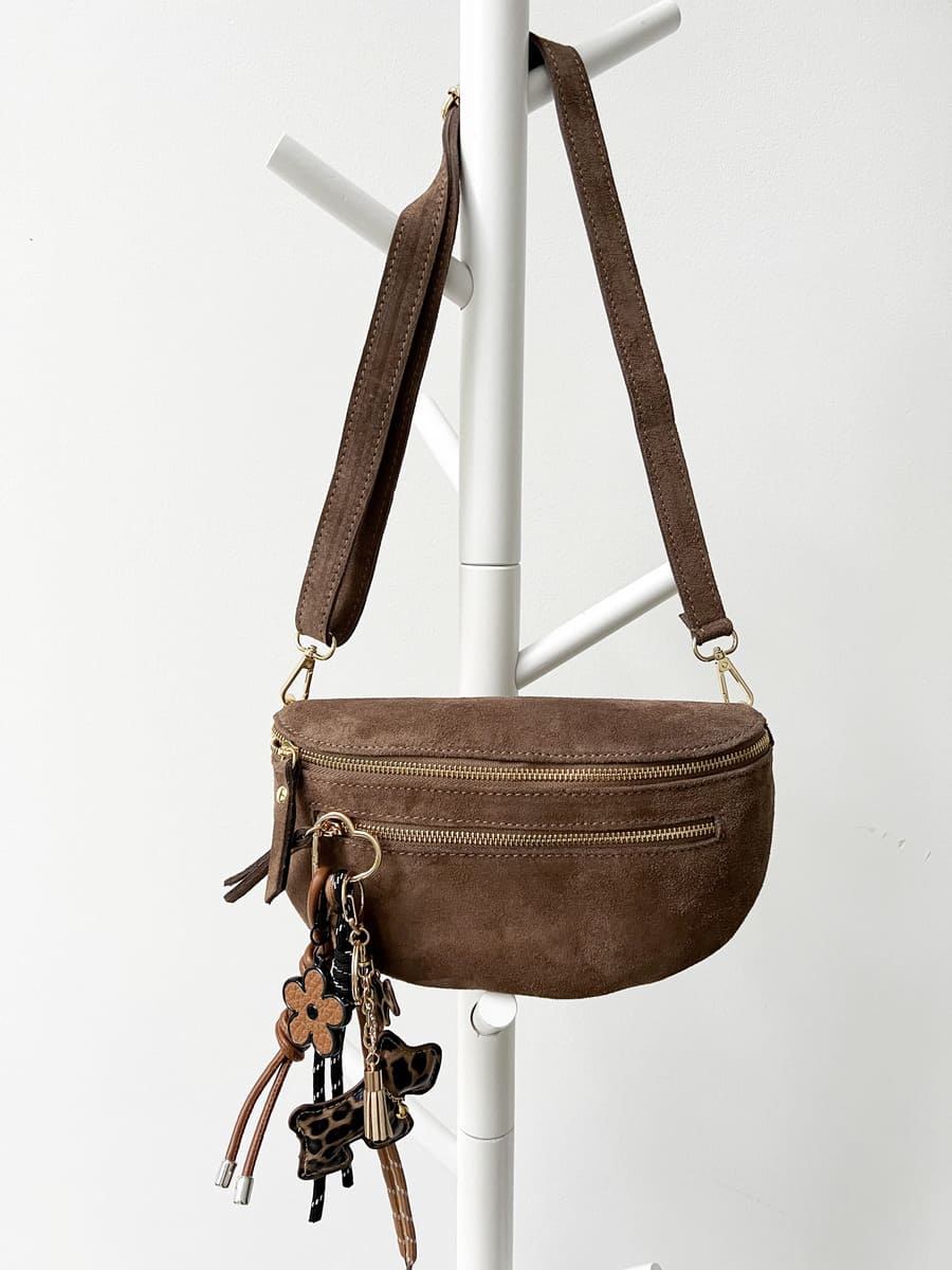 Crossbody Bag MIAMI VELOURS HAZELNUT