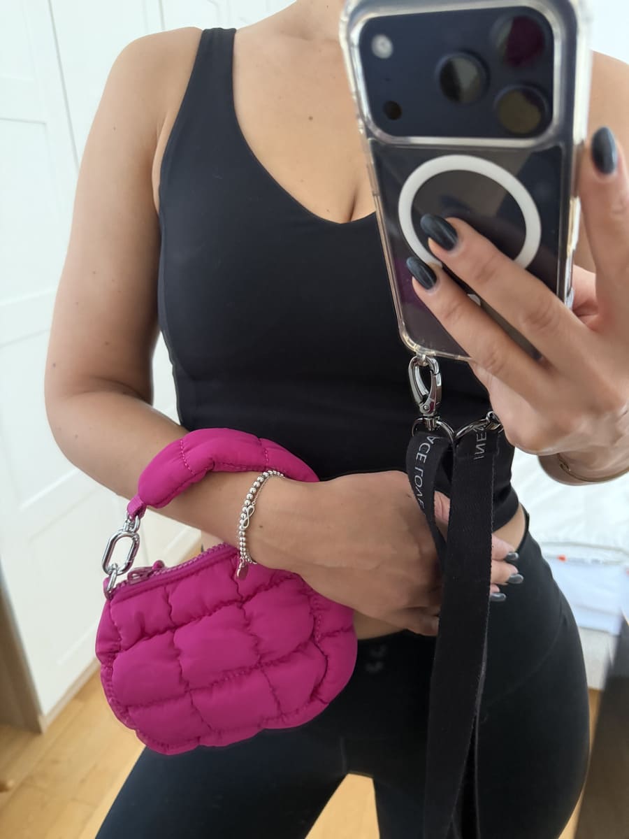 Micro Puffy Bag CLOUDY pink