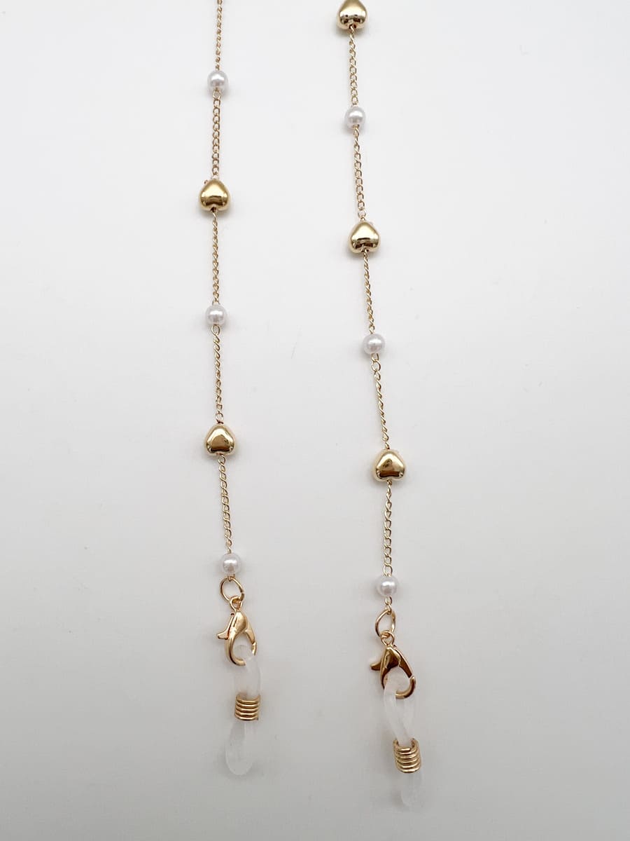 Brillenkette HEARTS gold