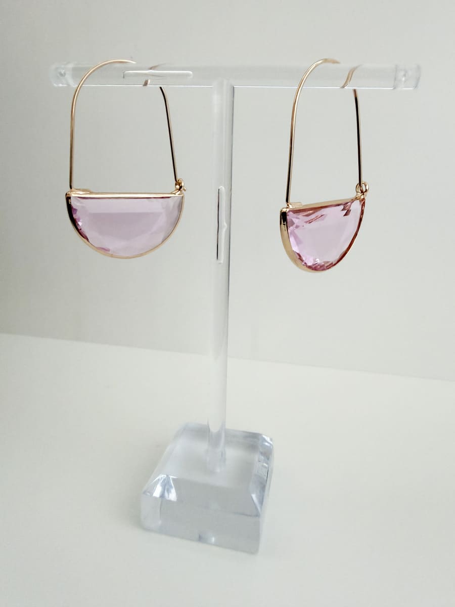Ohrringe CRYSTAL STONE rose