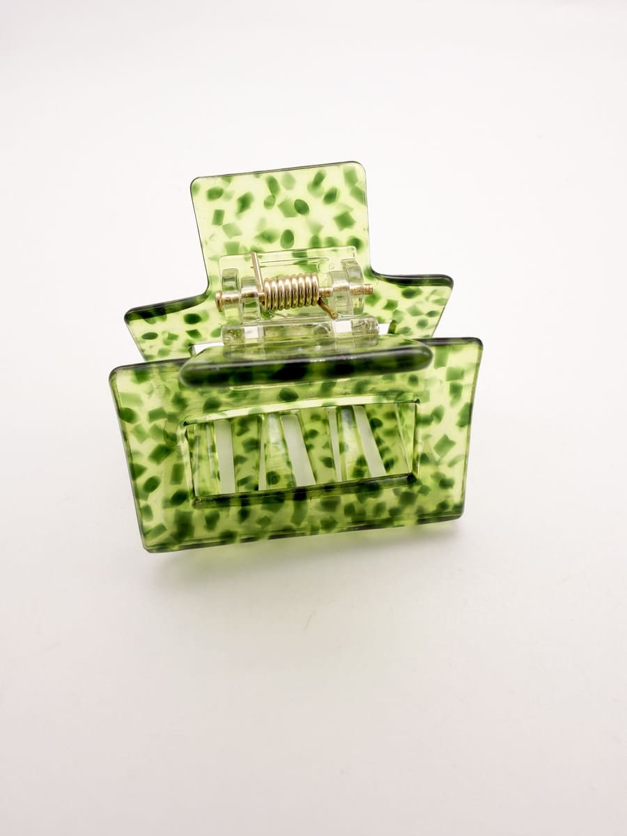 Haarklammer ACAPULCO MINI Dots green