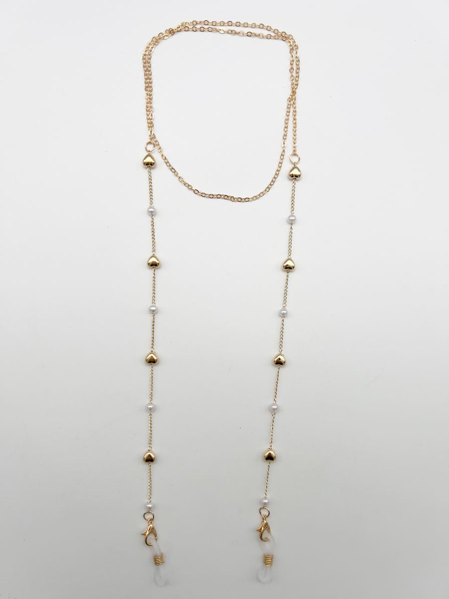 Brillenkette HEARTS gold