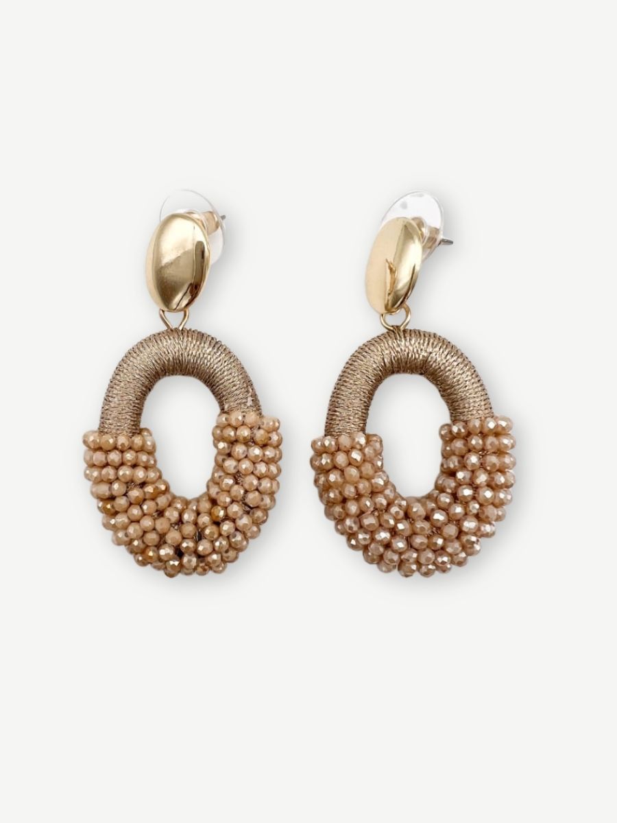 Ohrringe PARIS PEARLS GOLDEN BROWN