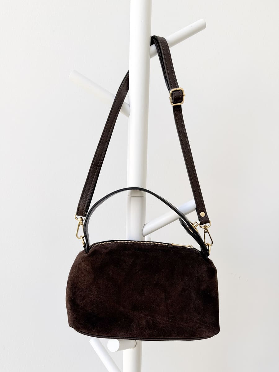 Handtasche BOSTON BROWN Wildleder