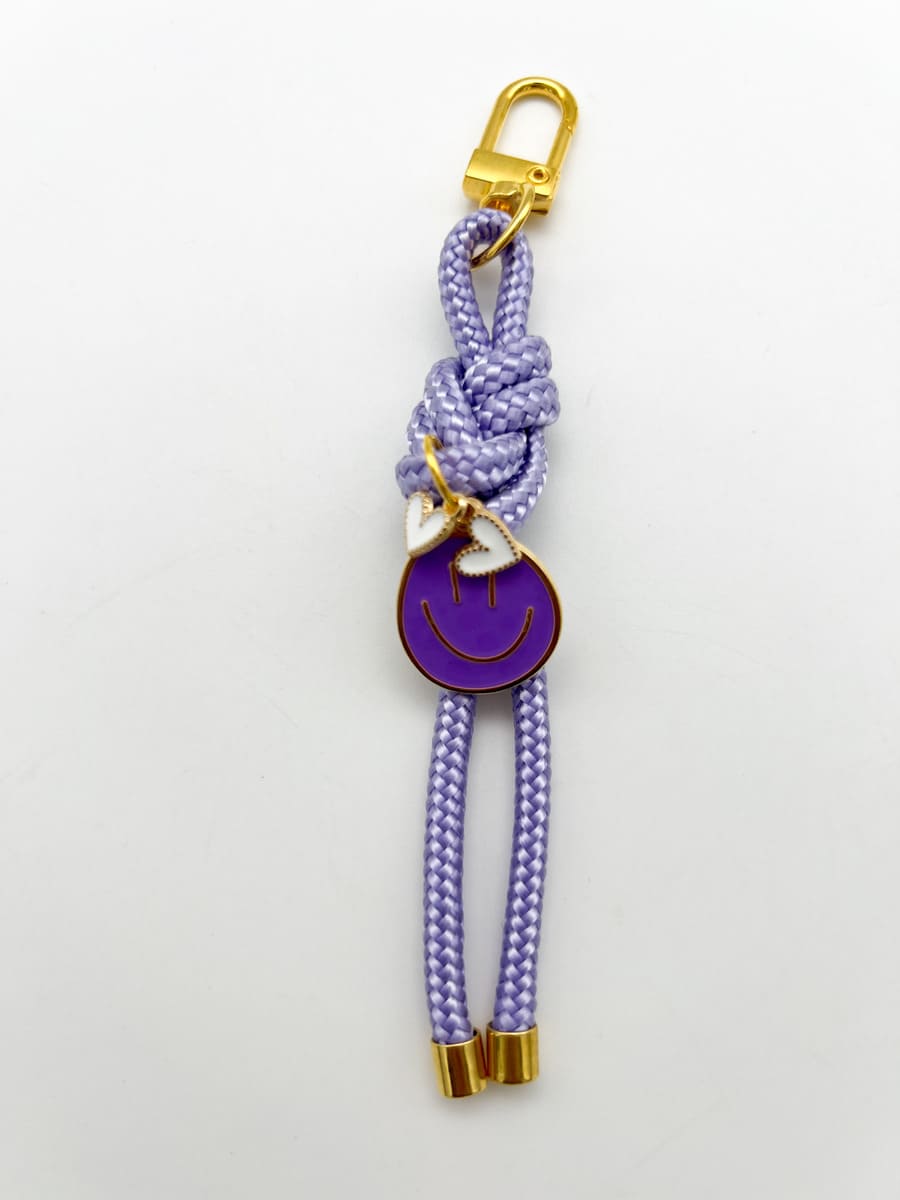 Anhänger KNOT SMILEY lila
