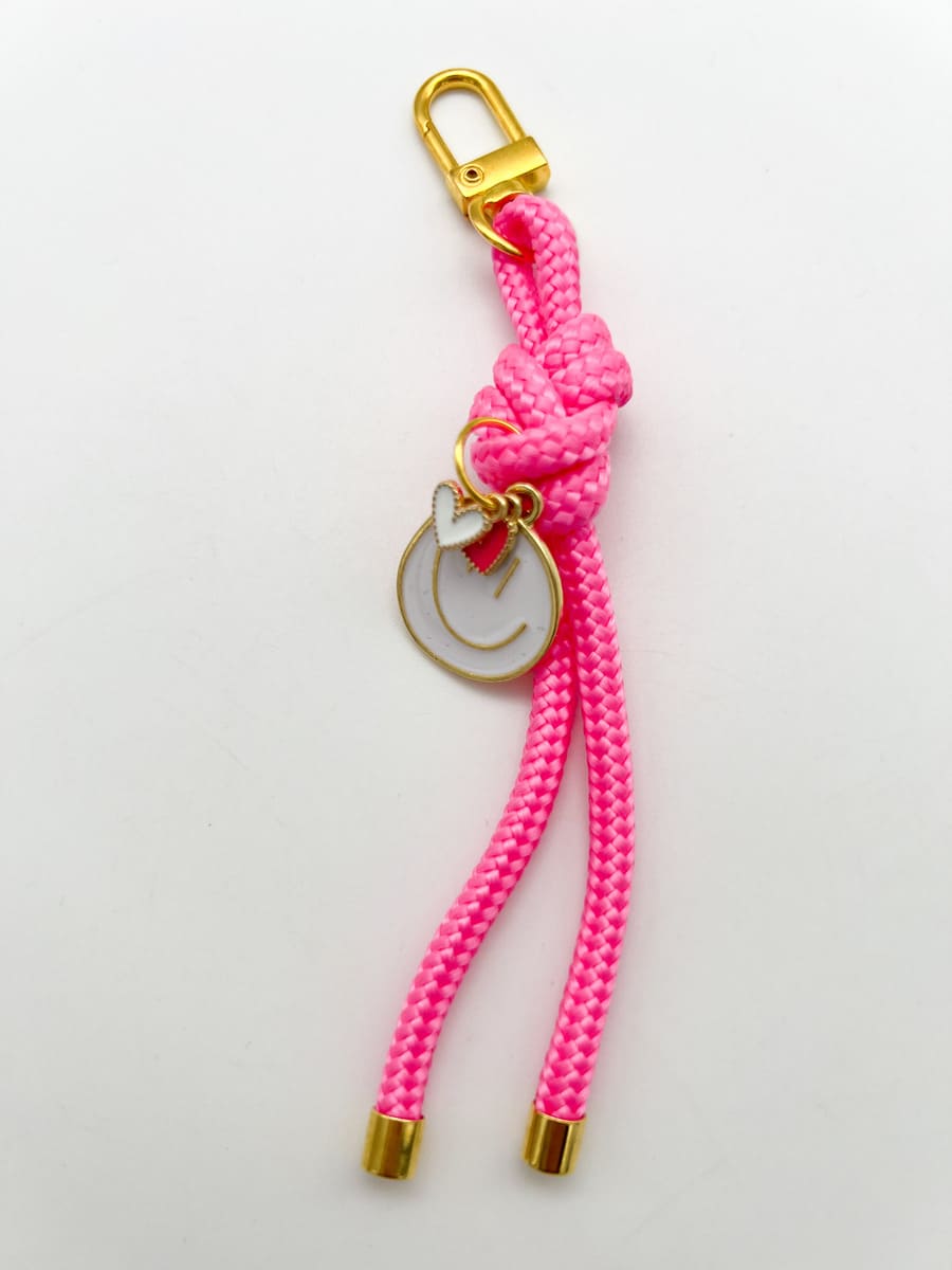 Anhänger KNOT SMILEY pink