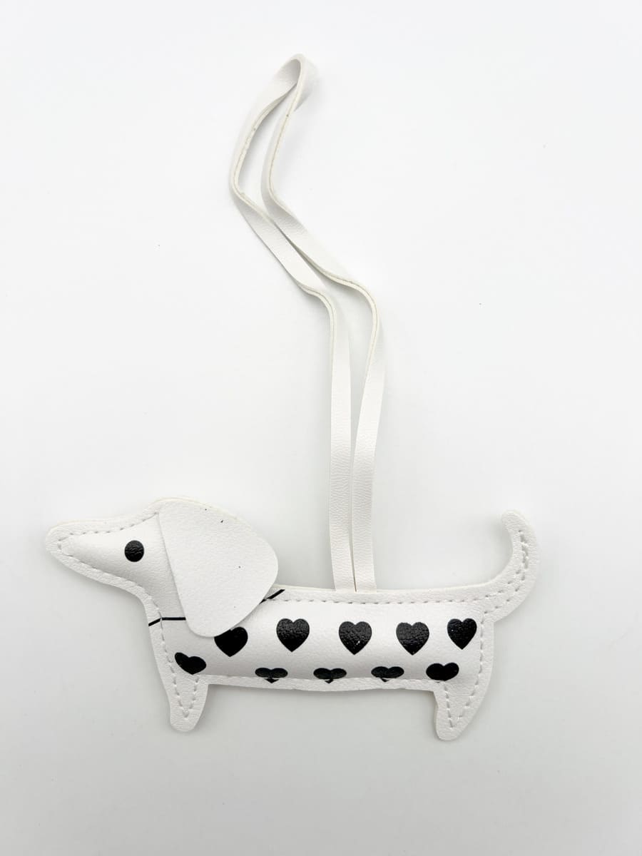 Anhänger PUFFY DACKEL WHITE
