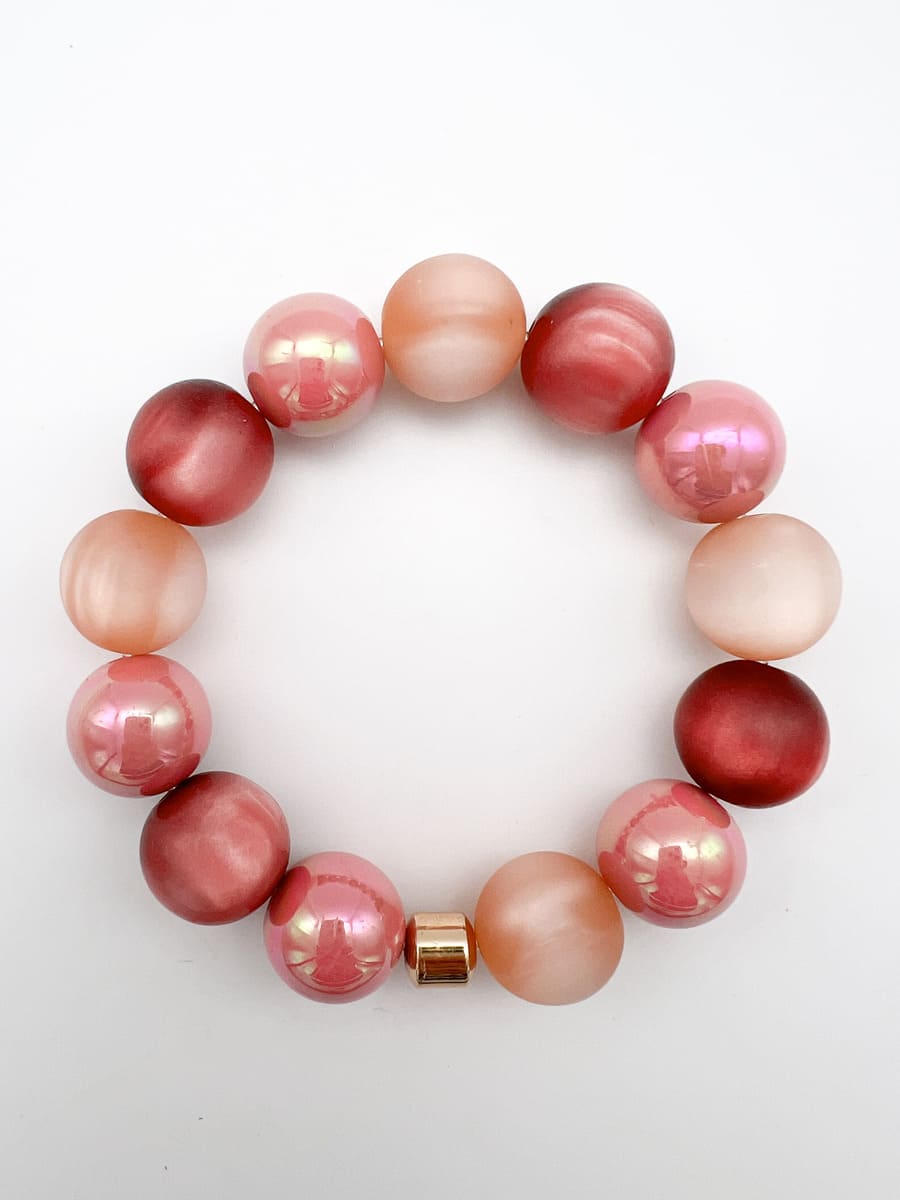 Armband MIRACLE PEARLS BURGUNDY GLAZE