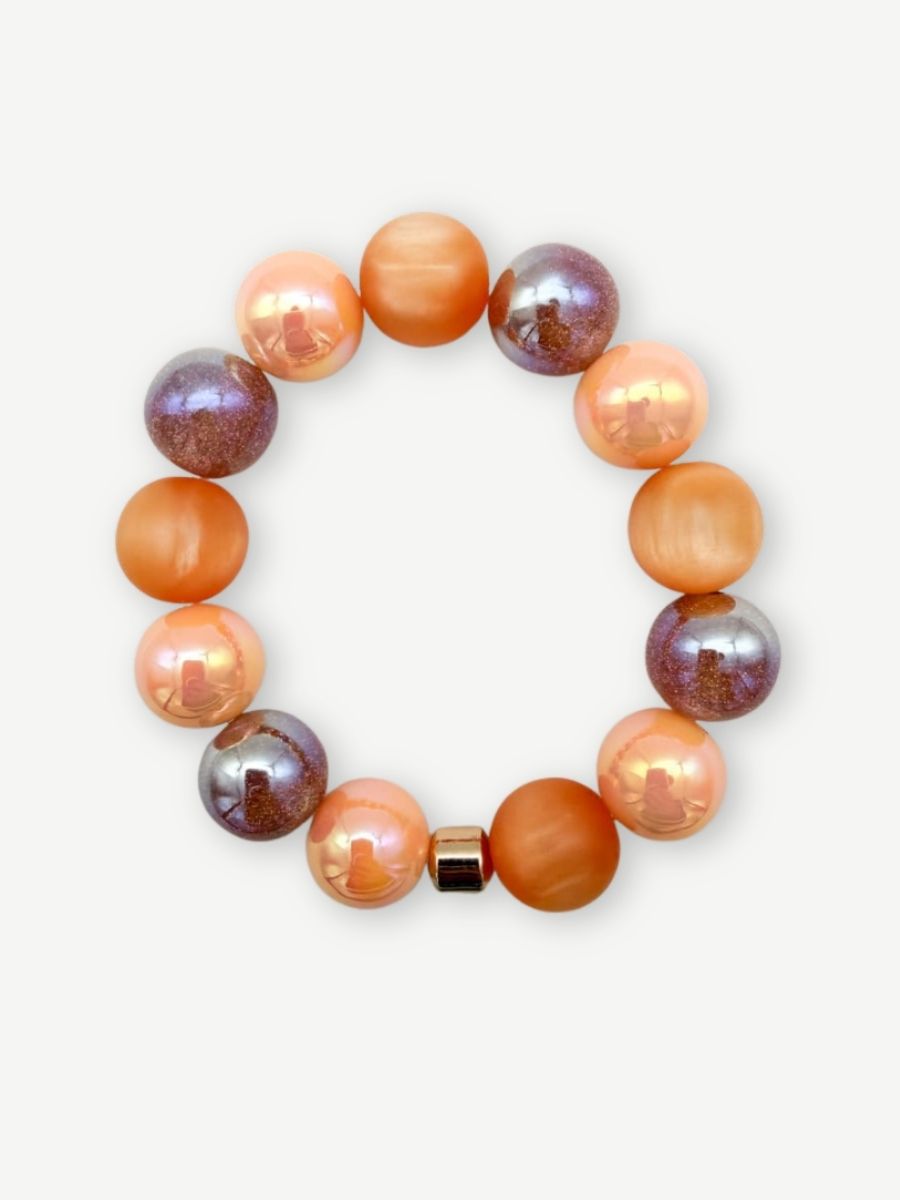 Armband MIRACLE PEARLS ORANGE MIX