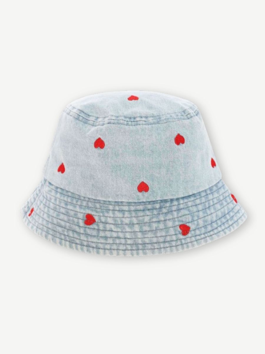Bucket Hat HEARTS JEANS light blue
